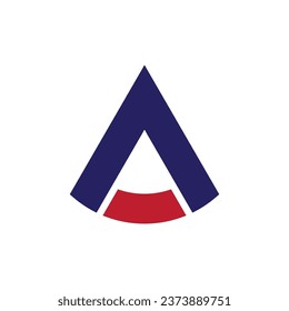 Modern Initial, A letter, alphabet font logo vector design