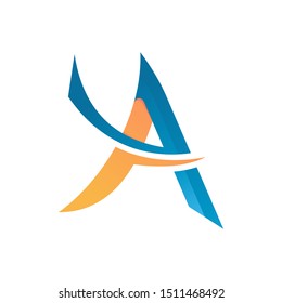 modern initial letter A business logo vector template