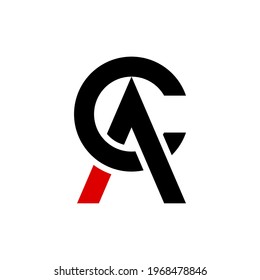 modern initial letter a and c logo