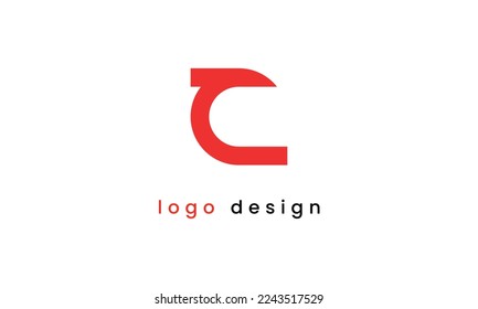 Modern Initial Letter C Logo. Flat Vector Logo Design Template Element. 