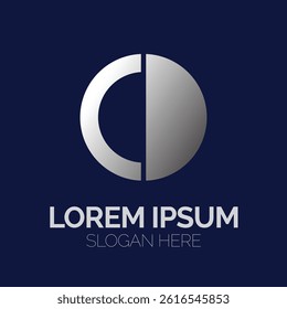Modern Initial Letter C Logo Vector with Circular Design