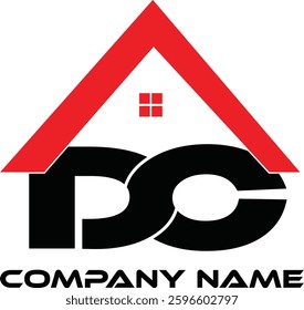 Modern  initial Letter DC home logo design inspiration, DC logo design  vector