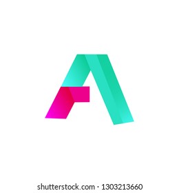 Modern Initial Letter A Design Logo Vector Eps.10