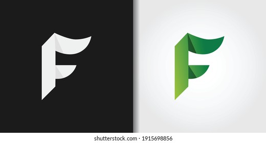 modern initial letter f logo set idea template vector