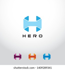 modern initial letter h icon design template.Creative letter H for business company logo design
