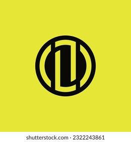 letra inicial moderna logotipo de círculo L o LL