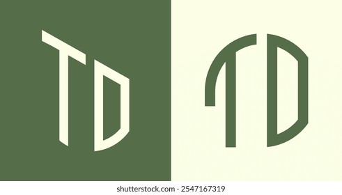 A Paquete de Vector de diseño de logotipo de letra inicial moderna. Será adecuado para qué empresa o marca comience esas iniciales.