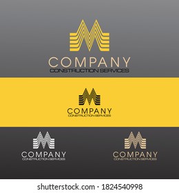 Modern Initial Letter M Graphic
