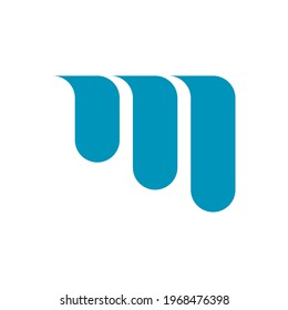 modern initial letter M logo