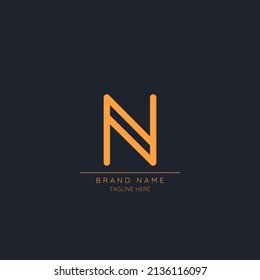 Icono del logotipo de la letra inicial moderna N
