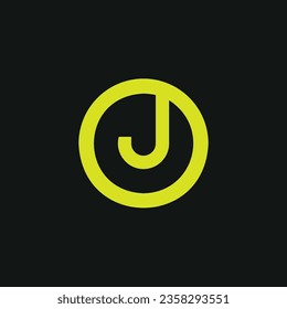Modernes Anfangsschreiben AB oder JO-Monogramm-Logo