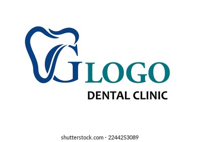 Carta inicial moderna q con estilo de arte de línea dental para atención de salud dental y clínica dental, plantilla de ideas con logotipo de negocios de odontología