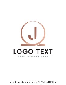 Modelo moderno de logotipo de tipo de letra inicial J, logotipo vector para identidad empresarial y de empresa 