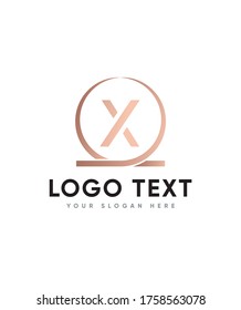 Modern initial letter type X logo template, Vector logo for business and company identity 