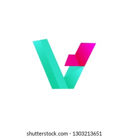Modern Initial Letter V Design Logo Vector Eps.10
