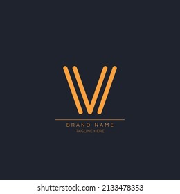 Modern initial letter V logo icon