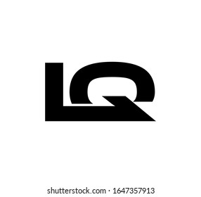 Modern Initial logo 2 letters black simple LQ