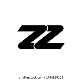 Modern Initial Logo 2 Letters Black Stock Vector (Royalty Free ...