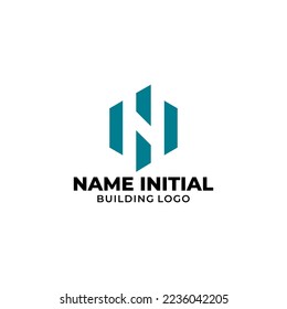 modern initial logo for building company
