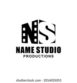 diseño moderno de logotipo inicial para producciones de estudio.
gracias por descargar.