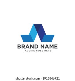 Plantilla de diseño de logotipo A inicial moderno.