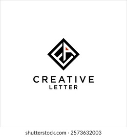 modern initial logo EA letter vector for business consulting design template