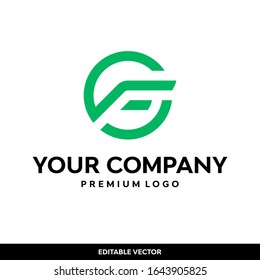LETRA MODERNA INICIAL DE MONOGRAMA DE DISEÑO DE LOGOTIPO