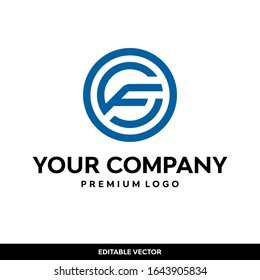 LETRA MODERNA INICIAL DE MONOGRAMA DE DISEÑO DE LOGOTIPO