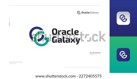 Modern Initial O and G Letter Logo Design with Connected Line Style. OG Letter Logo for Business and Technology Company Logo