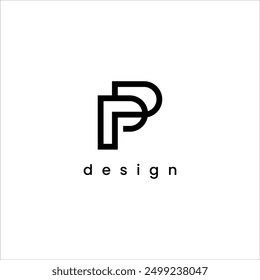 modern initial PP logo monogram for business vector