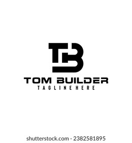 Modern initial TB vector illustration. elegant, bold, minimalist and clear