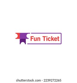 modern initial for ticket logo