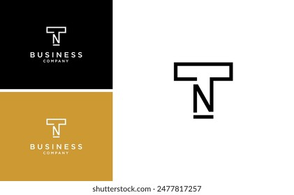 modern initial TN logo or NT vector monogram template