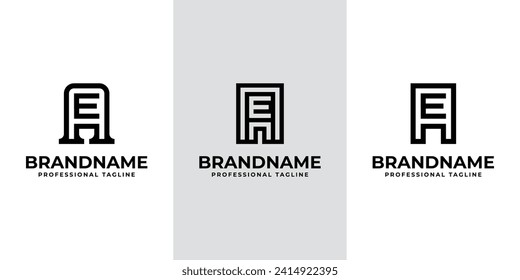 Modern Initials AE Logo, suitable for business with EA or AE initials svg