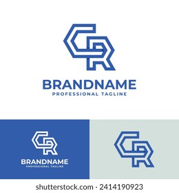 Modern Initials CR Logo, suitable for business with CR or RC initials