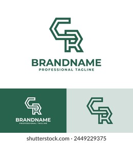 Modern Initials CR Logo, suitable for business with CR or RC initials