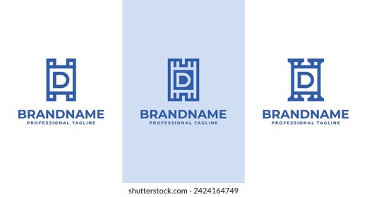 Modern Initials HD Logo, suitable for business with HD or DH initials