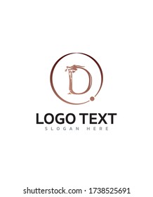 Modern initials letter type D logo template, Vector logo for business and company identity 