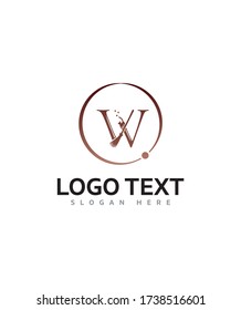 Plantilla de logotipo W tipo de letra inicial moderna, logotipo vector para identidad empresarial y de empresa 