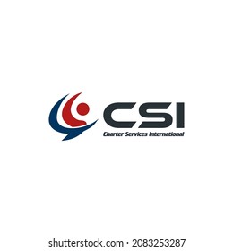 modern initials logo for business or transport