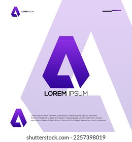 Modern Initials A Logo Design Ideas
