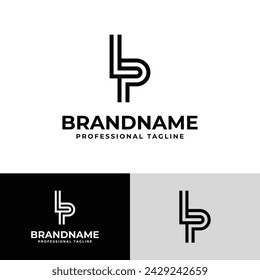 Modern Initials LP Logo, suitable for business with LP or PL initials