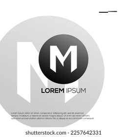 Modern Initials M Logo Design Ideen