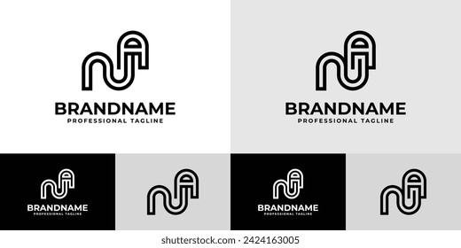 Modern Initials NA Logo, suitable for business with NA or AN initials