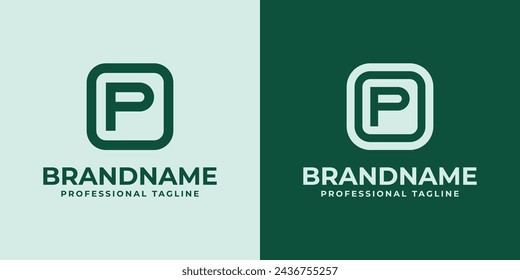 Modern Initials OP Logo, suitable for business with OP or PO initials