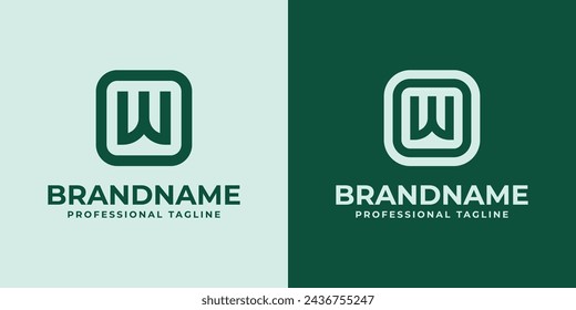 Modern Initials OW Logo, suitable for business with OW or WO initials