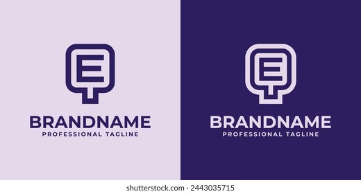 Modern Initials QE and EQ Logo, suitable for business with QE or EQ initials