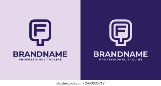 Modern Initials QF and FQ Logo, suitable for business with QF or FQ initials