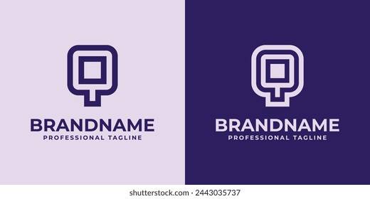 Moderno logotipo de las iniciales QO y OQ, conveniente para el negocio con las iniciales QO o OQ