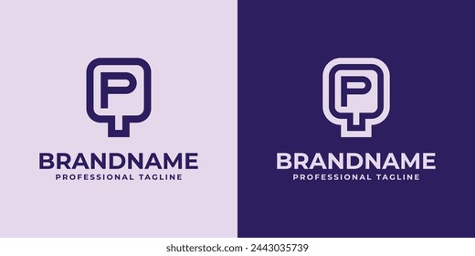 Modern Initials QP and PQ Logo, suitable for business with QP or PQ initials